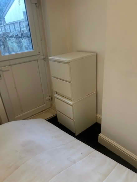 Photo of free Furniture. Bed mattress bedside tables desk (Whitchurch CF14) #3