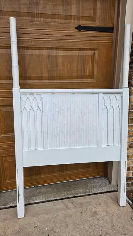 Photo of free Twin White Canopy Bed (Northern Palatine) #1