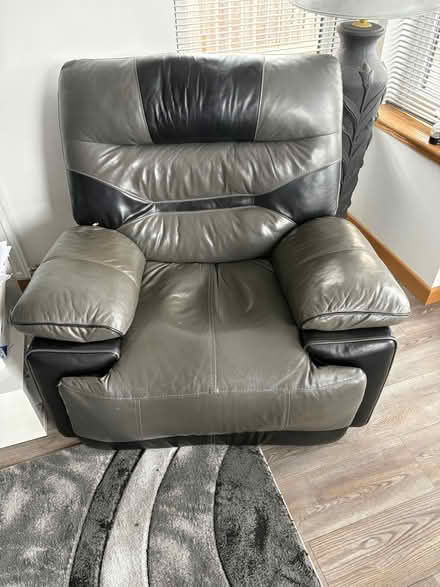 Photo of free Grey/Black sofa and chair. Both manual recliner. (Lochgelly KY5) #2