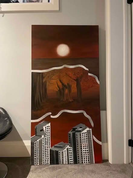 Photo of free Beautiful large acrylic painting (Upper Beach) #1