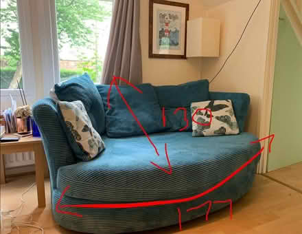 Photo of free Sofa - corner soda and loveseat (Sunnyhill DE23) #3