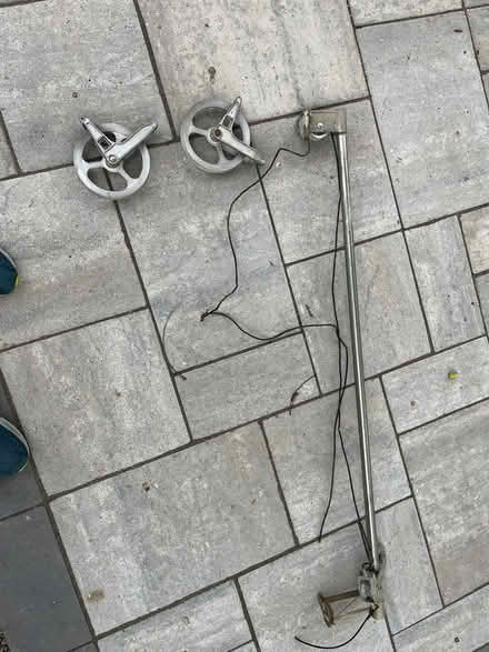 Photo of free garden hose & clothesline hardware (Etobicoke south) #2