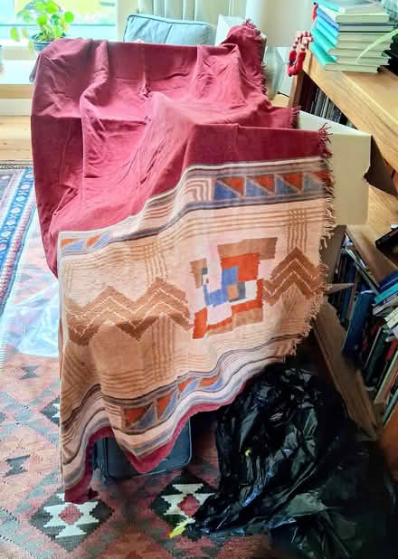 Photo of free Burgundy door curtain (Greaves LA1) #1
