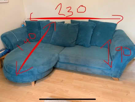 Photo of free Sofa - corner soda and loveseat (Sunnyhill DE23) #4