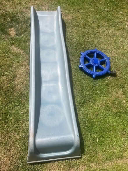 Photo of free Plastic slide and ships wheel (Hucknall NG15) #1