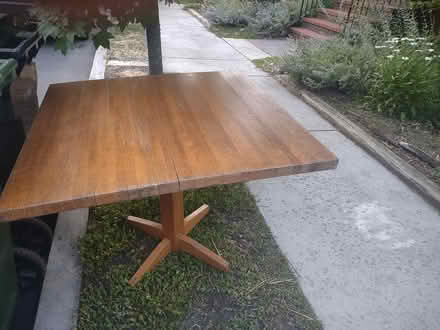 Photo of free Square solid wood table (Watertown) #2