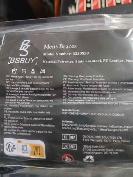 Photo of free Men's braces (Rathmines/Ranelagh) #3