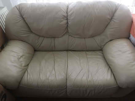 Photo of free Leather sofa (Sandylands LA3) #1