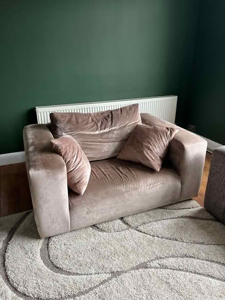 Photo of free Heal's Designer Velvet Loveseat (Muswell Hill N10) #1