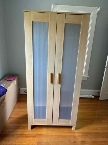 Photo of free IKEA standing closet, light wood (Arlington - Clarendon) #2
