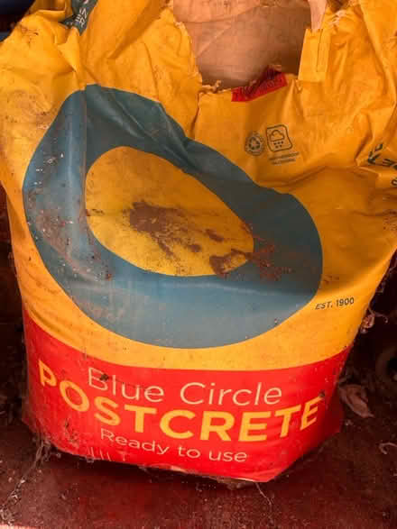 Photo of free Blue Curcle PostCrete (Bromsgrove B60) #1