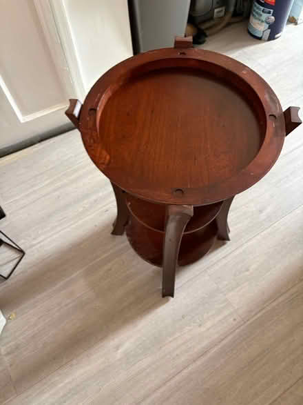 Photo of free Spinning/rocking bamboo chair (Knotty ash Liverpool) #2