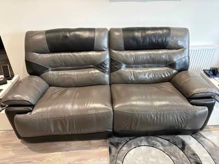 Photo of free Grey/Black sofa and chair. Both manual recliner. (Lochgelly KY5) #1