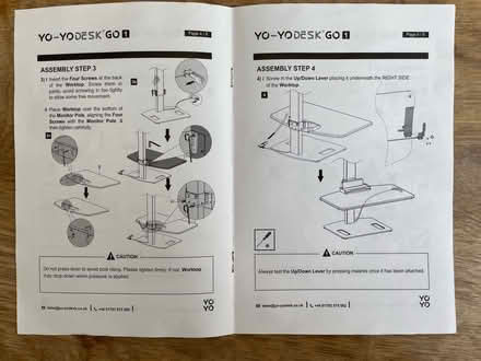 Photo of free YO-YO Adjustable Desk Bracket only (Rochester ME1) #3