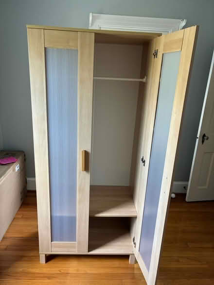 Photo of free IKEA standing closet, light wood (Arlington - Clarendon) #1