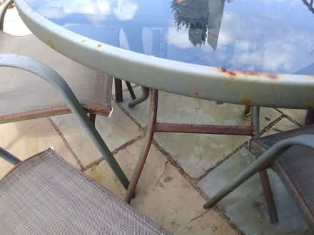 Photo of free Garden table and 4 chairs (Ponsanooth TR3) #2