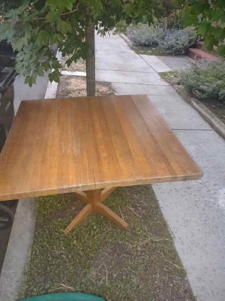 Photo of free Square solid wood table (Watertown) #3
