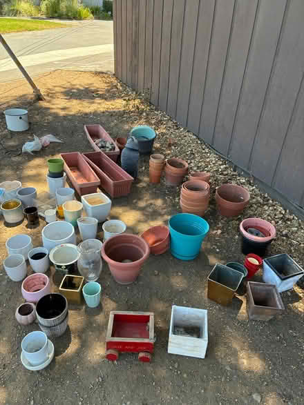 Photo of free Plant pots, Rocks and Sand (Los Altos) #1