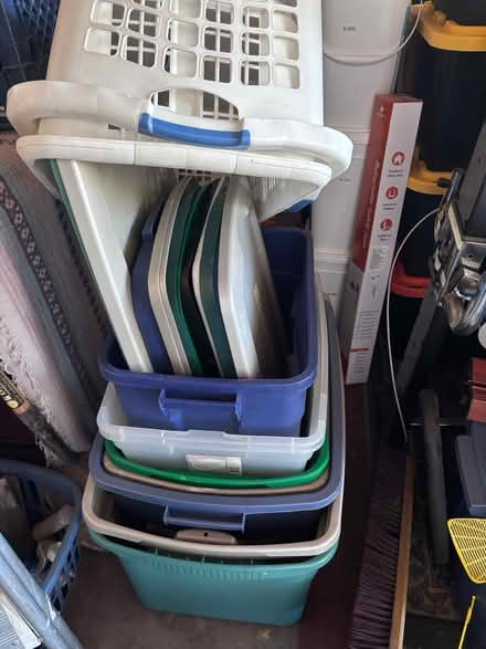 Photo of free Assorted storage bins, baskets (Fremont) #1