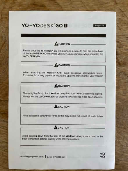 Photo of free YO-YO Adjustable Desk Bracket only (Rochester ME1) #3