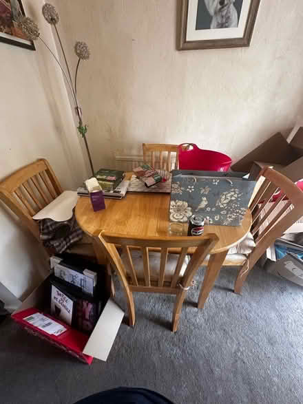 Photo of free Dining table with 4 chairs (Shiregreen S5) #1
