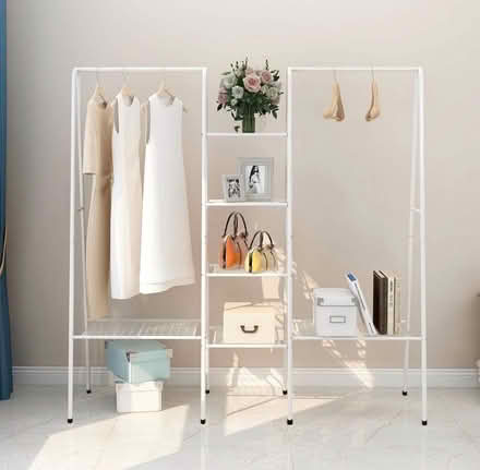 Photo of free Clothes rack white (Brixton SW2) #2