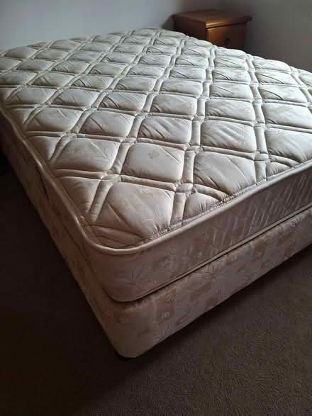 Photo of free Queen bed base and mattress (Lara) #2