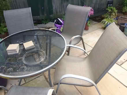 Photo of free Garden table and 4 chairs (Ponsanooth TR3) #1