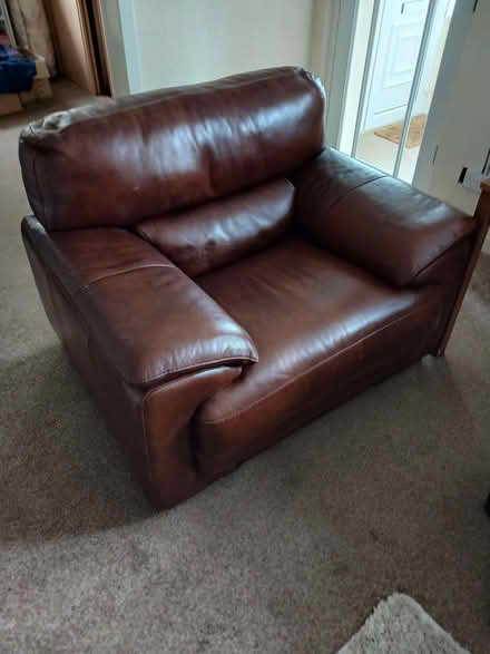 Photo of free Leather armchair (Coaltown of Balgonie KY7) #2