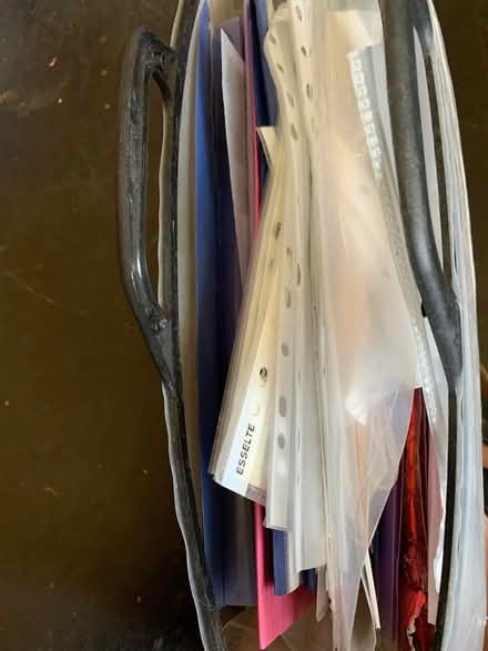 Photo of free Bag of A4 folders and pockets (Fairfield Park BA1) #2