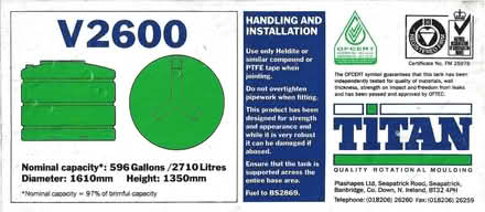 Photo of free Titan Oil Tank 2600 Litres (Farranshane BT41) #2