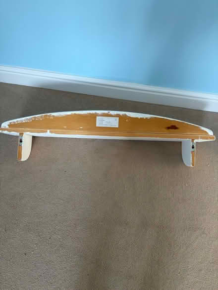 Photo of free White wooden shelf (Surbiton) #2