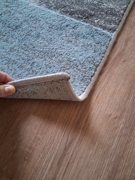 Photo of free Grey & blue livingroom rug (Breda BT8) #2