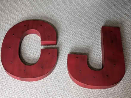 Photo of free Large metal letters (wall decor) (Montville) #1