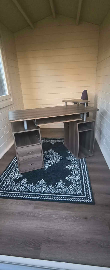 Photo of free Computer Desk with Keyboard Shelf (Barnard's Green WR14) #2