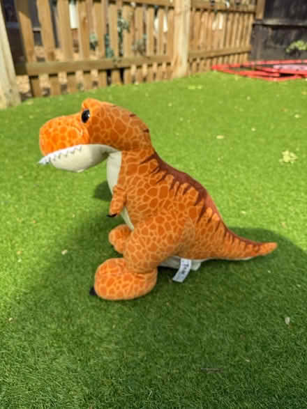 Photo of free 2x Cute Orange T-Rex Plush Toy (LU7 9ns) #4