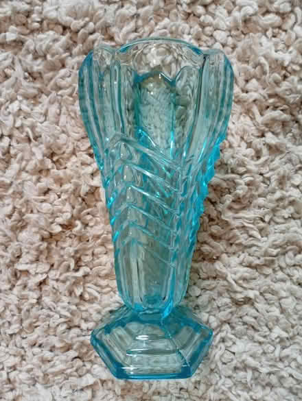 Photo of free Art Deco Blue Vase (Buxworth SK23) #1