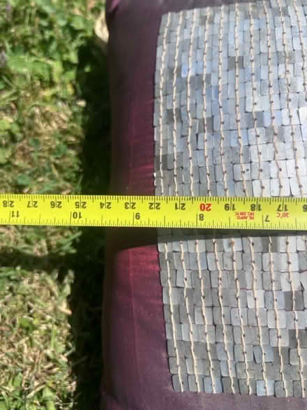 Photo of free 4 burgundy cushions (Lambs Green RH12) #2