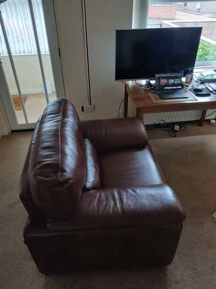Photo of free Leather armchair (Coaltown of Balgonie KY7) #3