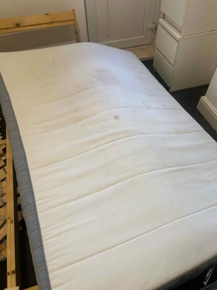 Photo of free Furniture. Bed mattress bedside tables desk (Whitchurch CF14) #2