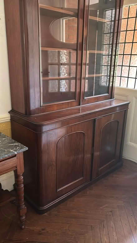 Photo of free Antique mahogany bookcase (TW12) #1