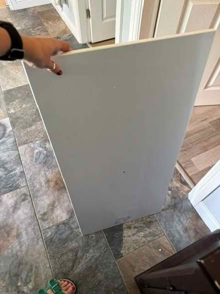 Photo of free White coffee table top and shelf - with some corner damage (East Hunsbury NN4) #1