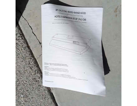 Photo of free Whirlpool range hood (West side Petaluma) #2