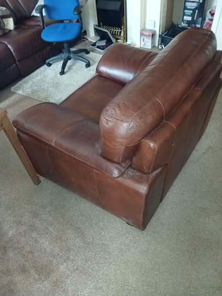 Photo of free Leather armchair (Coaltown of Balgonie KY7) #1