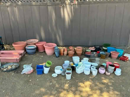 Photo of free Plant pots, Rocks and Sand (Los Altos) #1