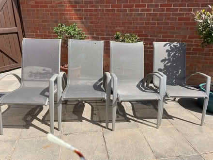 Photo of free 4 garden chairs (Meppershall SG17) #1