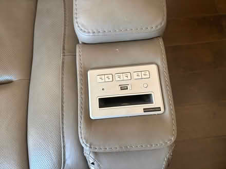 Photo of free Sofa, Gray Leather reclining (Coronita, CA) #4