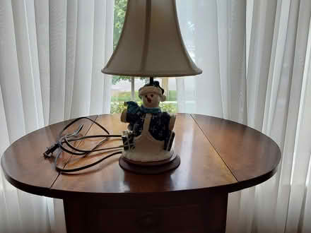 Photo of free Snowman table lamp (Bloor/West Mall) #1