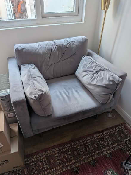 Photo of free Grey cushioned arm chair (Bedminster BS3) #1