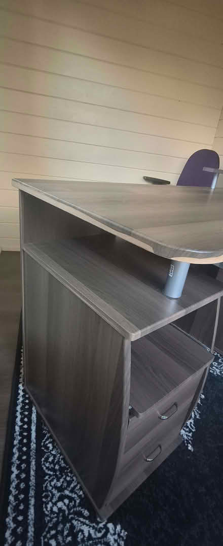 Photo of free Computer Desk with Keyboard Shelf (Barnard's Green WR14) #3